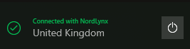 Connected with NordLynx to United Kingdom